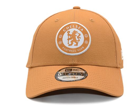 Kappe New Era - Pop Outline 9FORTY - Chelsea FC Lion Crest - Ochre / White