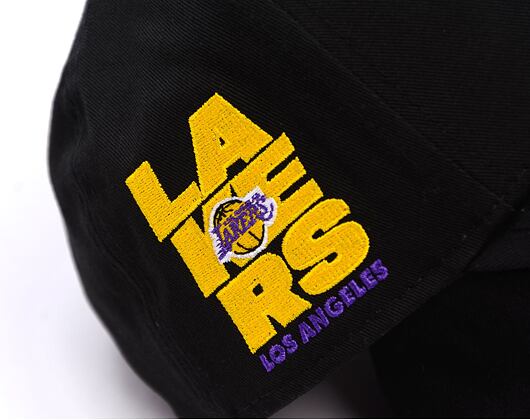 Kappe New Era - NBA Side Patch 9FORTY A-Frame - LA Lakers - Black