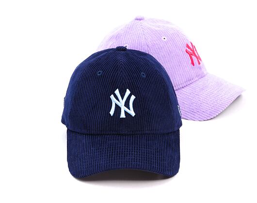 Damen Kappe New Era - MLB Cord 9TWENTY - NY Yankees - Navy / Pastel Blue