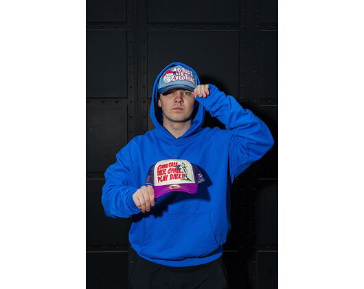 Kappe New Era - Baseball Graphic 9FORTY Trucker - Burgundy / Blue