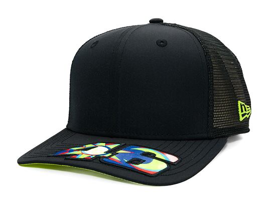 Kappe New Era - Valentino Rossi VR46 Moon Sun 9FIFTY Stretch-Snap - Black / Upright Yellow