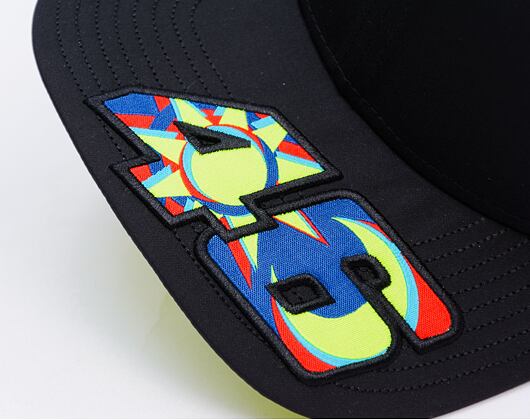 Kappe New Era - Valentino Rossi VR46 Moon Sun 9FIFTY Stretch-Snap - Black / Upright Yellow