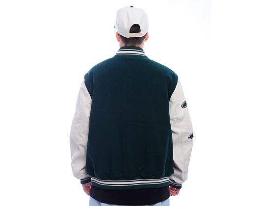 Jacke New Era - Varsity Patch Jacket - Dark Green