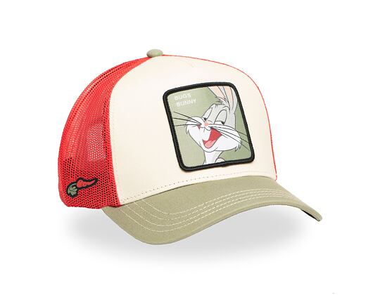Kappe Capslab - Trucker Looney Tunes - Bugs Bunny - Cream / Red