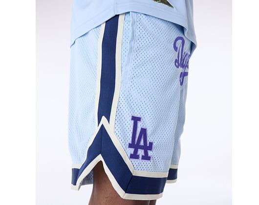Shorts New Era - MLB Floral Mesh - LA Dodgers - Pastel Blue