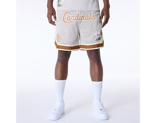 Shorts New Era - MLB Floral Mesh - St. Louis Cardinals - Off White