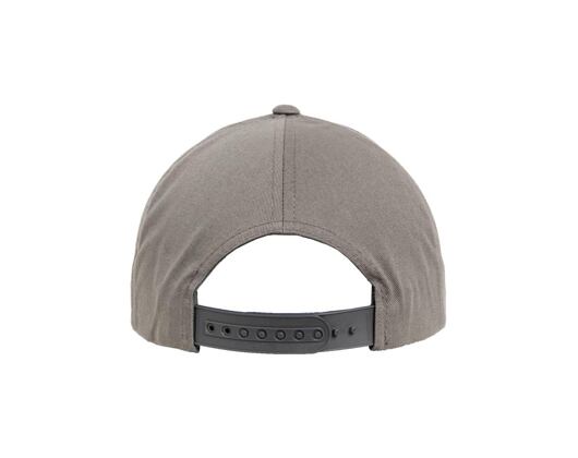 Kappe Yupoong 5-Panel Curved Classic Snapback grey