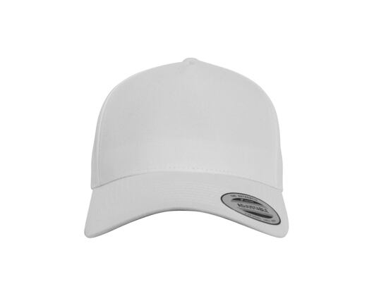 Kappe Yupoong 5-Panel Curved Classic Snapback white