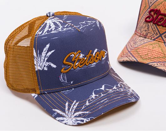 Kappen Stetson - Trucker Cap Minimal Aloha Print - 2