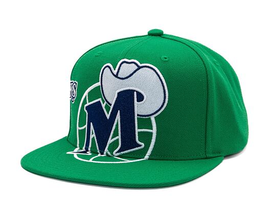 Kappe Mitchell & Ness - Dallas Mavericks - Big Time Snapback Hwc - Green