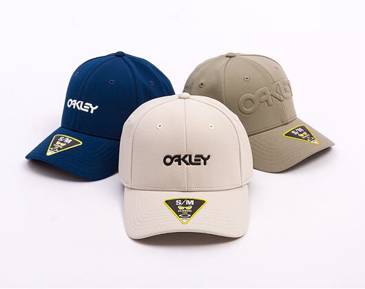 Kappe Oakley - 6 Panel Stretch Metallic Hat - Mist/Black