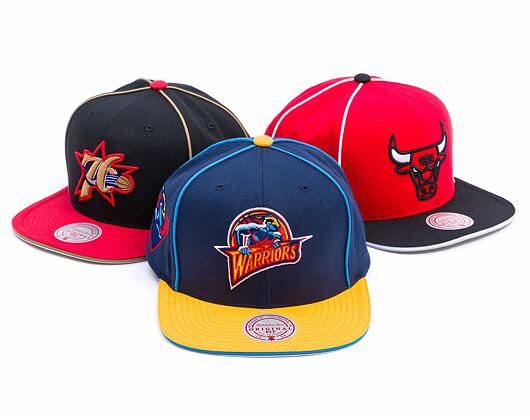 Kappe Mitchell & Ness - Golden State Warriors - Pipe Snapback Hwc - Navy
