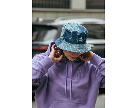 Kangol Hut - Denim Mashup Bucket - Mittelblau