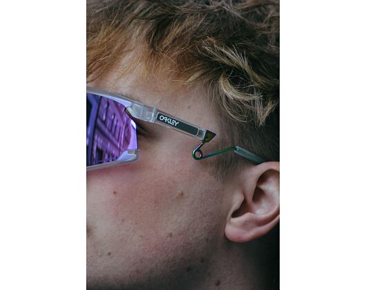 Sonnenbrille Oakley - BXTR Metal - Matte clear/Prizm Violet