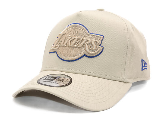 Kappe New Era - NBA Tonal Outline 9FORTY A-Frame - LA Lakers - Stone / Purple