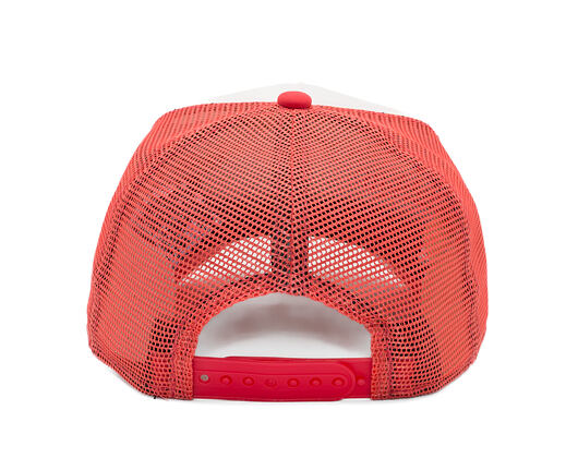 Kinder Kappe New Era - Branded Adventure Patch 9FORTY Trucker - Coral / White