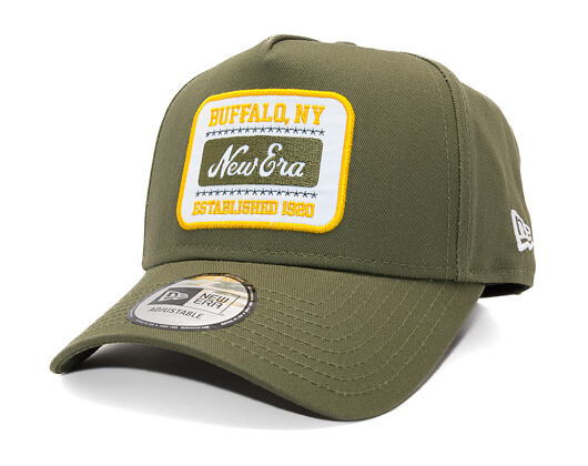 Kappe New Era - Branded Washed Patch 9FORTY A-Frame - New Olive
