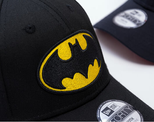 Kinder Kappe New Era - WARNER BROS DC Print 9FORTY - Batman - Black