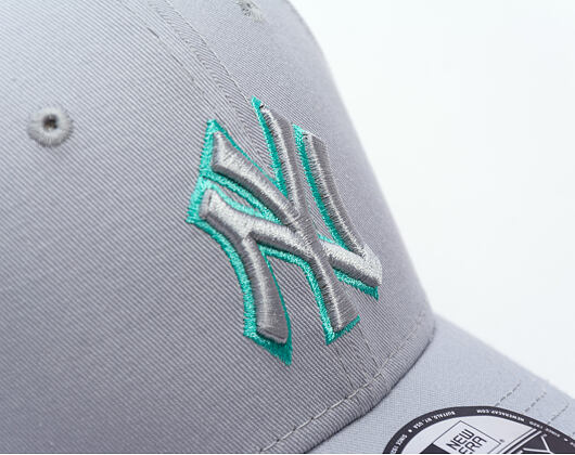 Kappe New Era - MLB Team Outline 9FORTY - NY Yankees - Grey / Teal