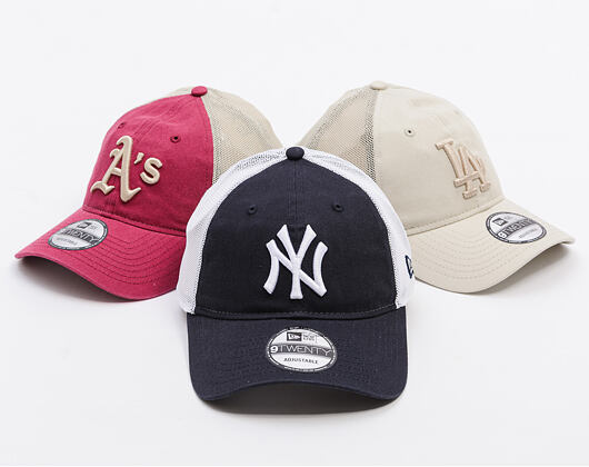 Kappe New Era - MLB Washed Mesh 9TWENTY - NY Yankees - Navy / White