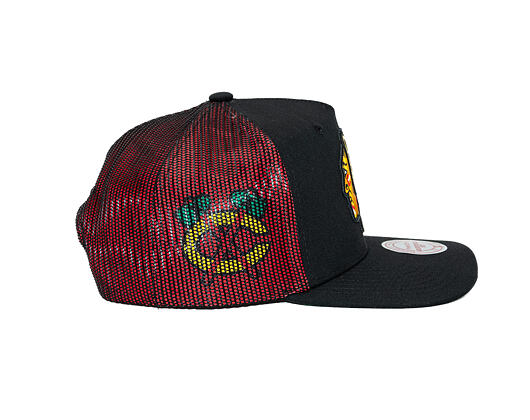 Kappe Mitchell & Ness - NHL Tremor Trucker - Chicago Blackhawks - Black