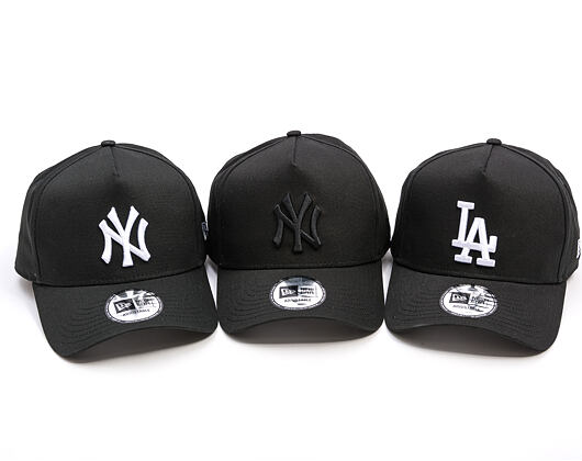 Kappe New Era - MLB League Essential 9FORTY A-Frame - NY Yankees - Black / White