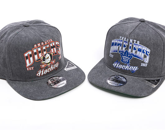 Kappe New Era -  9FIFTY A-Frame NHL Washed - Anaheim Ducks - Black