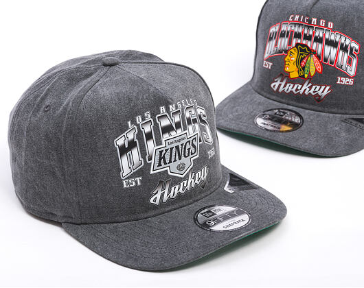 Kappe New Era -  9FIFTY A-Frame NHL Washed - Los Angeles Kings - Black