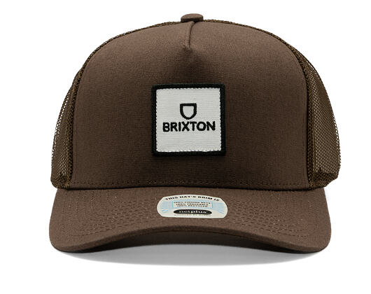 Kappe Brixton - Alpha Block Np C Mp Trucker Hat - Brown/Brown