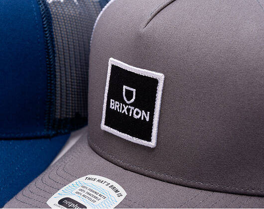Kappe Brixton - Alpha Block X C Mp Mesh Cap - Pebble/White