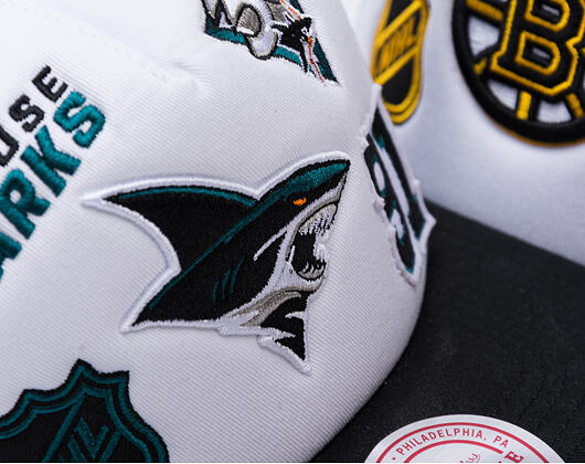 Kappe Mitchell & Ness - Gridlock Trucker - San Jose Sharks - White