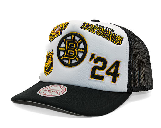 Kappe Mitchell & Ness - Gridlock Trucker - Boston Bruins - White