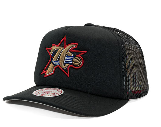 Kappe Mitchell & Ness - Hidden Trucker Hwc - Philadelphia 76Ers - Black