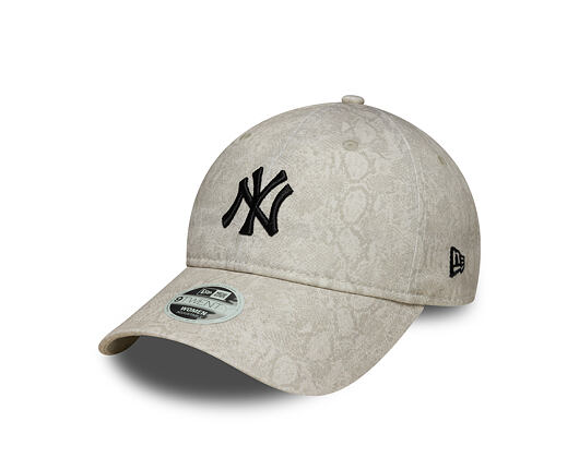 Damen Kappe New Era - MLB Animal - Snake 9TWENTY - NY Yankees - Cream / Black
