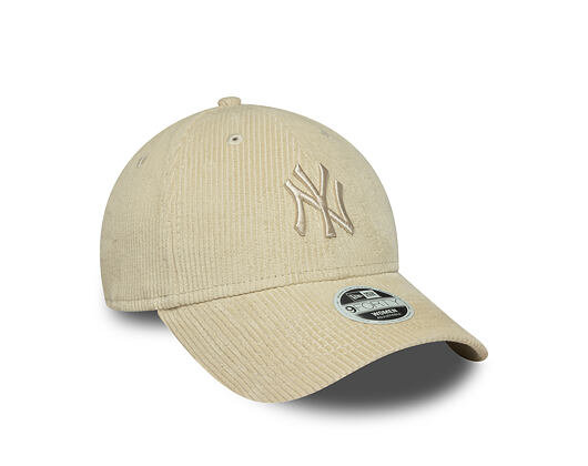 Damen Kappe New Era - MLB Cord 9FORTY - NY Yankees - Stone