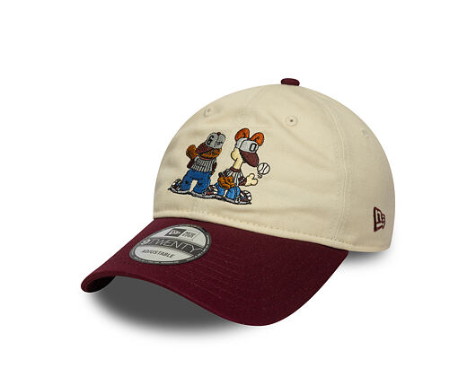 Kappe New Era - Garfield & Odie 9TWENTY - Cream / Burgundy