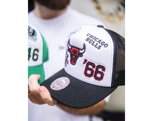 Kappe Mitchell & Ness - Gridlock Trucker - Chicago Bulls - White