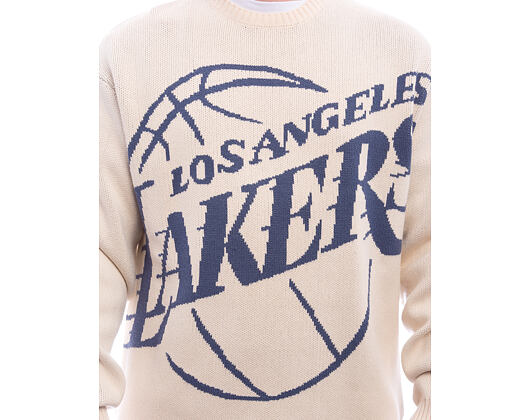 Strickpullover New Era - NBA Oversized Knit - LA Lakers - Cream