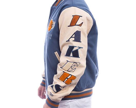 Jacke New Era - NBA Patch Varsity Jacket - LA Lakers - Muted Indigo