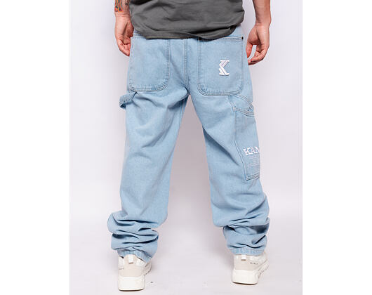 Hose Karl Kani - KK Retro Baggy Workwear Denim light blue