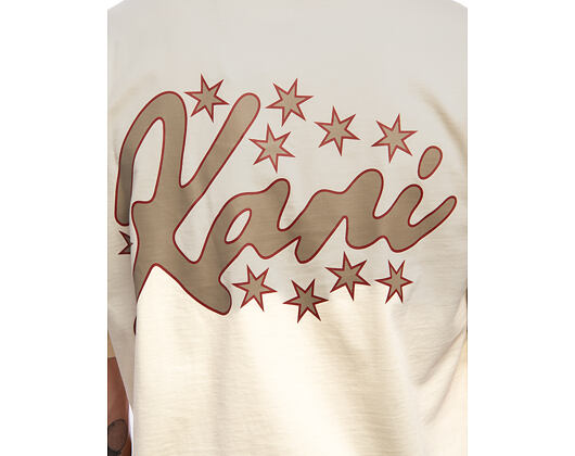 T-Shirt Karl Kani - Signature Star Print T-Shirt - Beige