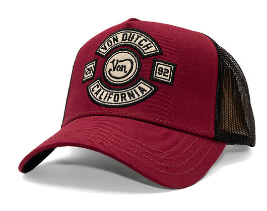 Kappe Von Dutch - Trucker - MC Logo - Burgundy/Black