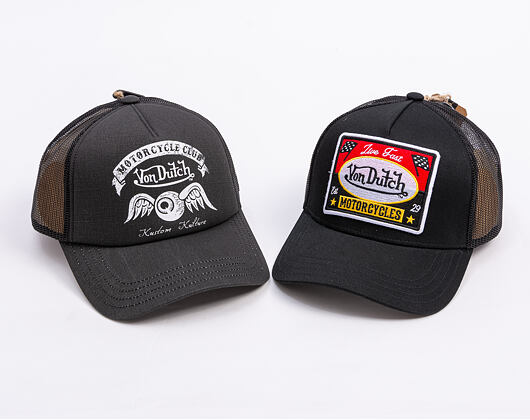 Kappe Von Dutch - Trucker - Live Fast - Schwarz/Schwarz