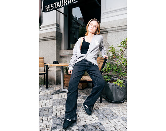 Strickpullover New Era - MLB Cardigan Knit - LA Dodgers - Heather Grey