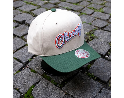 Kappe Mitchell & Ness - Green Orange Pro Crown - Chicago Bulls - Sand/Green