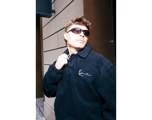 Pullover Karl Kani - Metal Signature Teddy Polo Black