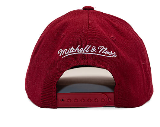 Kappe Mitchell & Ness - Branded Pinscript Classic Red - Burgundy / White