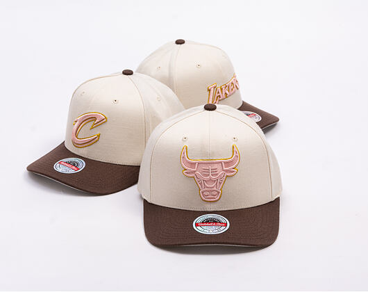 Kappe Mitchell & Ness - Blush Sand Classic Red - Chicago Bulls - Sand/Brown