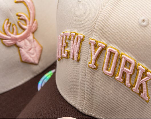 Kappe Mitchell & Ness - Blush Sand Classic Red - New York Knicks - Sand/Brown