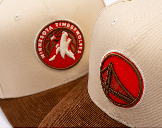 Kappe Mitchell & Ness - Tawny Pro Crown - Golden State Warriors - Sand/Brown